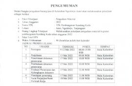 Proses Pengadaan Material Kegiatan Pembangunan Kandang Kuda di Kalurahan Ngestirejo